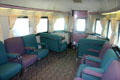 California Zephyr Silver Crescent lounge at Gold Coast Railroad Museum. Miami, FL.