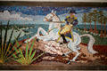 Andrew Jackson shopping center mosaic mural commemorates him as first governor of Florida territory. Orlando, FL.