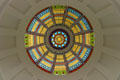 Stained glass dome ceiling in old State Capitol. Tallahassee, FL.