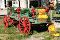Horse wagon with citrus at Edison Winter Estate. Fort Myers, FL.