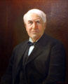 Portrait of Thomas Alva Edison by T.O. Tallmadge at Edison home. Fort Myers, FL.