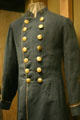 Confederate officer's frock coat made with cloth & buttons from England run past the North's blockade at Atlanta Historical Museum. Atlanta, GA.