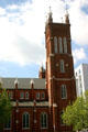 Shrine of the Immaculate Conception Church tower. Atlanta, GA.