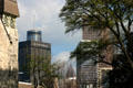 Skyline of downtown Atlanta skyscrapers from Capitol vista. Atlanta, GA.
