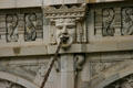 Carved face holding chain of entrance overhang on Imperial Theatre. Augusta, GA.
