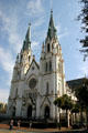 Cathedral of St. John the Baptist against sky. Savannah, GA.