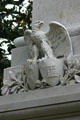 Carved eagle on General Casimir Pulaski monument. Savannah, GA.