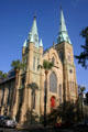 Wesley Monumental Methodist Church on Calhoun Square. Savannah, GA.