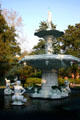 Forsyth Fountain in Forsyth Park was modeled after the one on Paris's Place de la Concorde. Savannah, GA.