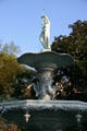Upper level of Forsyth Fountain in Forsyth Park. Savannah, GA.