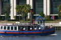 Ferry Juliette Gordon Low shuttles across Savannah River between Convention Center from Factors Walk. Savannah, GA.