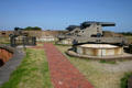 Defense gun emplacements of Fort Pulaski Monument. GA.