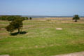 View from Fort Pulaski to mouth of Savannah River which it defended. GA.