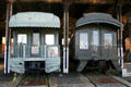 Parlor cars at Roundhouse Railroad Museum. Savannah, GA.
