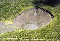Aerial view of crater on chain of craters road in Volcanoes National Park. Big Island of Hawaii, HI.