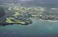 Aerial view of Hilton Waikoloa Village, Kona coast. Big Island of Hawaii, HI.