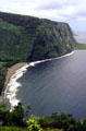 Coast at Waipio Valley on northern Hawaiian Island coast. Big Island of Hawaii, HI.