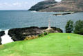 Golf course overlooking mouth of Nawiliwili Bay. Kauai, HI.