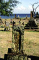 Cemetery of Manto Kuji Buddhist Temple near Paia. Maui, HI.