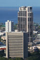 Frank F. Fasi Municipal Office Building with Keola Lai beyond. Honolulu, HI.
