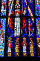 Christ & the four Evangelists on St. Andrew's Cathedral's Great West Window. Honolulu, HI.