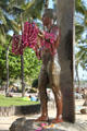 Lei covered Duke Paoa Kahanamoku statue by Jan-Michelle Sawyer. Waikiki, HI.