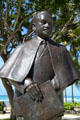 Prince Jonah Kuhio Kalaniana'ole statue by Sean Browne. Waikiki, HI.