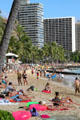 Sunbathers at Waikiki