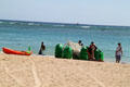 Water buggy on beach in Waikiki. Waikiki, HI.