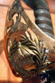 Detail of royal crown on hilt of King David Kalakaua's saber at U.S. Army Museum. Waikiki, HI.
