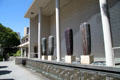 Henry R. Luce Pavilion Complex modern art wing of Honolulu Academy of Arts with sculptures by Jun Kaneko. Honolulu, HI.