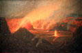 Volcano painting by Lionel Walden at Honolulu Academy of Arts. Honolulu, HI.