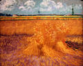Wheat Fields painting by Vincent van Gogh at Honolulu Academy of Arts. Honolulu, HI.