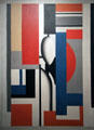 Abstraction painting by Fernand Leger at Honolulu Academy of Arts. Honolulu, HI.