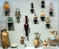 Collection of ancient glass vessels at Honolulu Academy of Arts. Honolulu, HI.