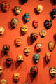 Indonesian wooden mask collection at Honolulu Academy of Arts. Honolulu, HI.