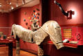 Indonesian wooden monumental horse at Honolulu Academy of Arts. Honolulu, HI.