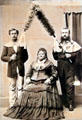 Photo of Princess Ruth Ke'elikōlani with Sam Parker & John Cummins at Bishop Museum. Honolulu, HI.