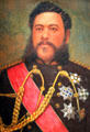 King Kalākaua portrait by William Cogswell at Bishop Museum. Honolulu, HI.