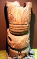 Wooden totem from central Polynesian islands at Bishop Museum. Honolulu, HI.