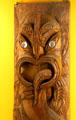 Maori carving from New Zealand at Bishop Museum. Honolulu, HI