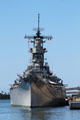 Bow view of battleship USS Missouri. Honolulu, HI.