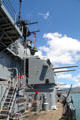 Anti-aircraft guns of USS Missouri. Honolulu, HI.