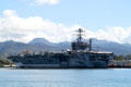 USS Abraham Lincoln fifth Nimitz-class aircraft carrier at Pearl Harbor. Honolulu, HI.