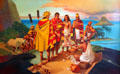 Council of Chiefs painting shows when King Kahekili of Maui tried to gain control of Kualoa Ranch. HI.
