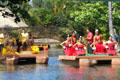Rainbows of Paradise canoe parade & show at Polynesian Cultural Center. Laie, HI.