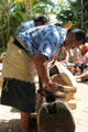 Tongan drummers at Polynesian Cultural Center. Laie, HI.