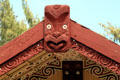 New Zealand Aotearoa-Maori carved face at Polynesian Cultural Center. Laie, HI.
