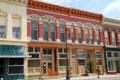 Heritage commercial buildings with cast iron front. Council Bluffs, IA.