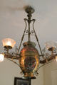 Ceiling gas lamp at Beresheim House. Council Bluffs, IA.